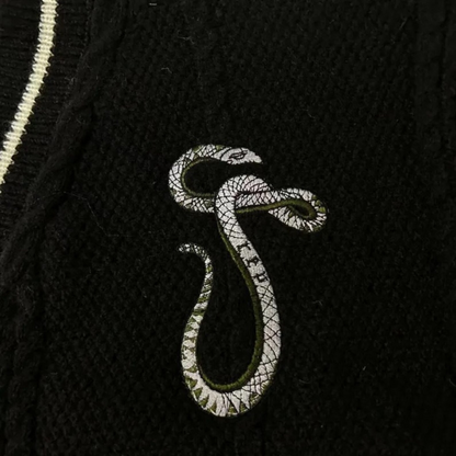 Taylor Swift Black Reputation Cardigan Snake Embroidered, Eras Tour Outfit - Shoptown Boutique