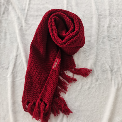 Taylor Swift All Too Well Red Scarf, Embroidered Taylor Red Scarf - Shoptown Boutique