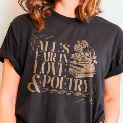 Taylor Swift All's Fair In Love And Poetry Shirt - Tortured Poets Department T-Shirt - Shoptown Boutique