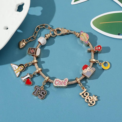 Taylor Swift Eras Tour Charm Beads Bracelet - Shoptown Boutique