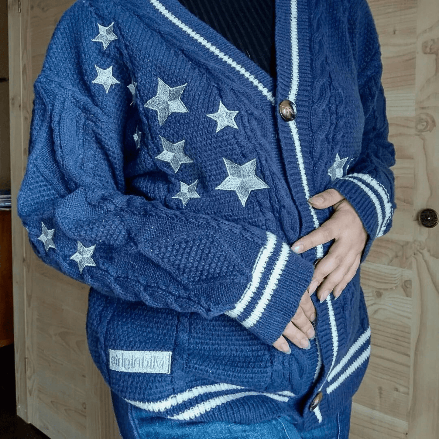 Midnights Cardigan Taylors Version, Navy Blue Cardigan Sweater