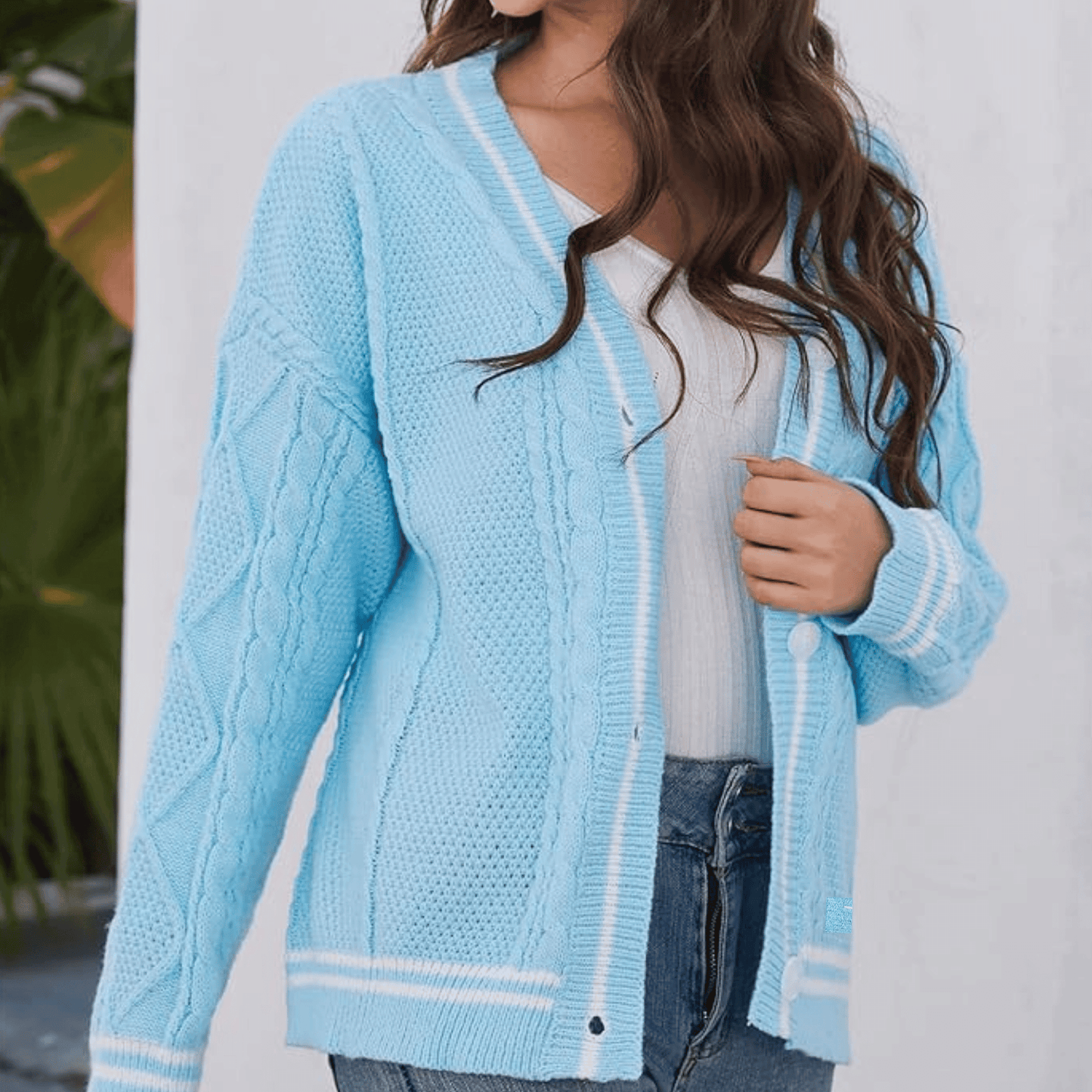 1989 Cardigan Taylors Version, Light Blue Cardigan Sweater