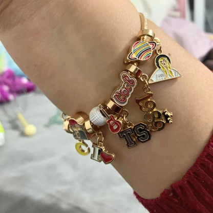 Taylor Swift Eras Tour Charm Beads Bracelet - Shoptown Boutique