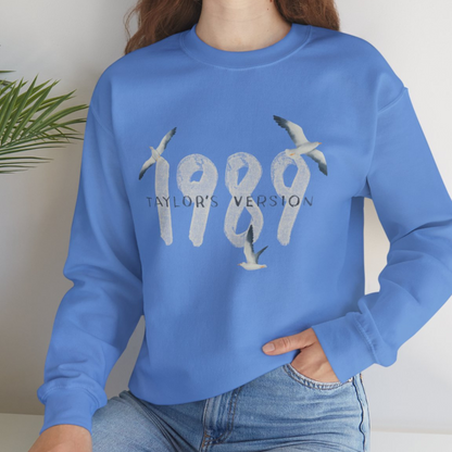 Taylor Swift 1989 Taylors Version Sweatshirt - Blue Swíftie Gift Crewneck - Shoptown Boutique