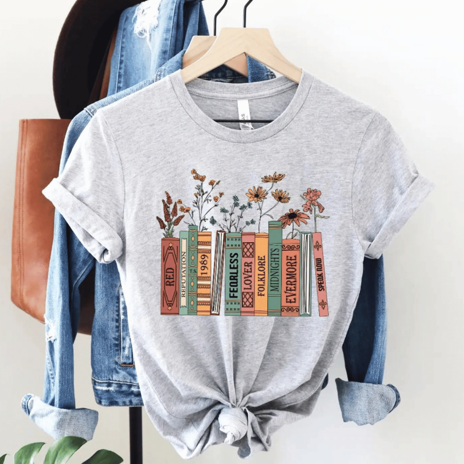 Taylor Swift Taylors Version Albums as Books Shirt - Shoptown Boutique