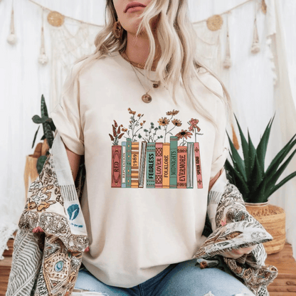 Taylor Swift Taylors Version Albums as Books Shirt - Shoptown Boutique