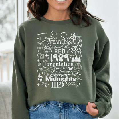 Taylor Swift Taylors Version Symbols Sweatshirt - Shoptown Boutique