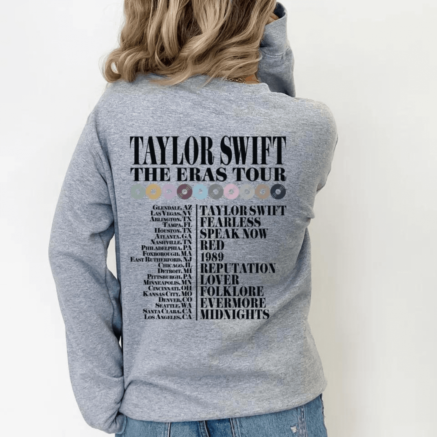 Taylor Swift Eras Tour Sweatshirt - Swiftie Merch Outfit - Shoptown Boutique