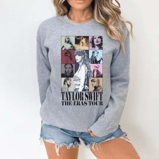 Taylor Swift Eras Tour Sweatshirt - Gray
