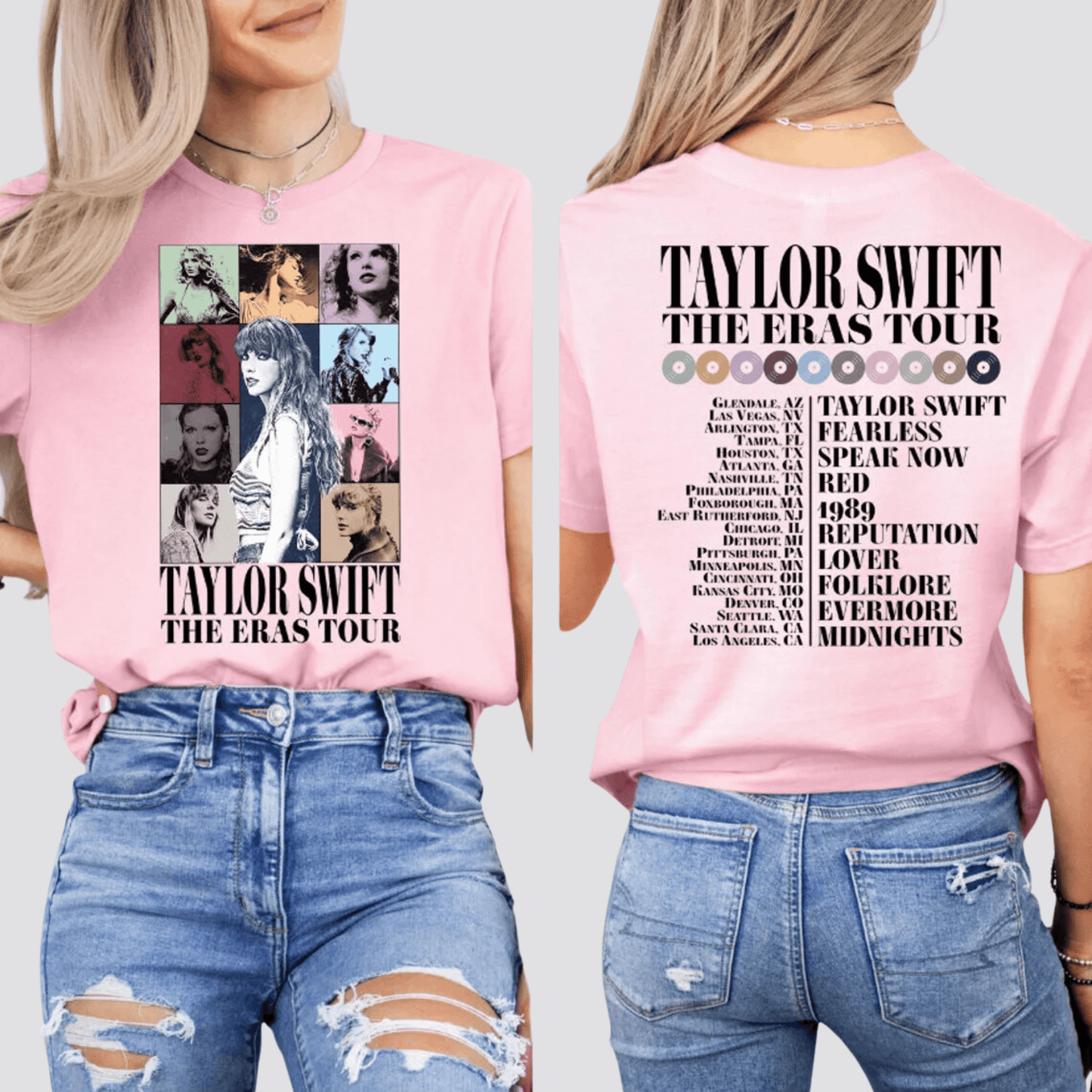 Taylor Swift Eras Tour Tshirt - Pink