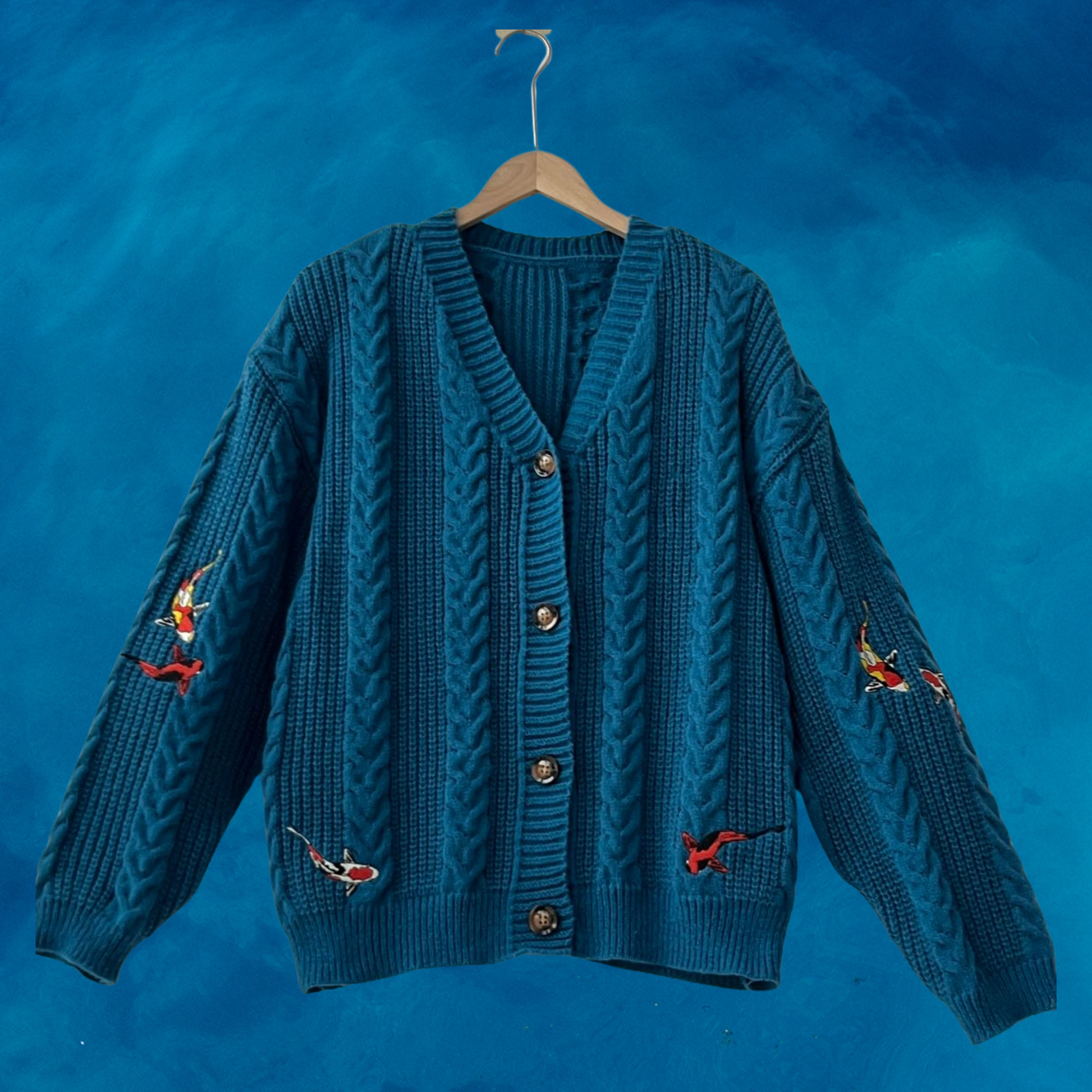 Taylor Swift Koi Fish Cardigan - Shoptown Boutique