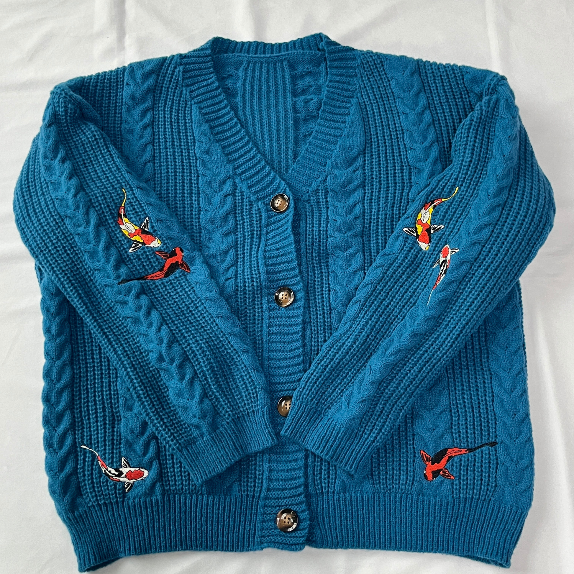 Taylor Swift Koi Fish Cardigan - Shoptown Boutique