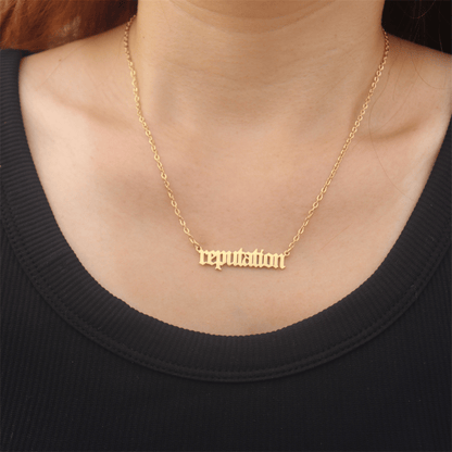 Taylor Swift Swiftie Eras Tour Reputation Necklace - Shoptown Boutique