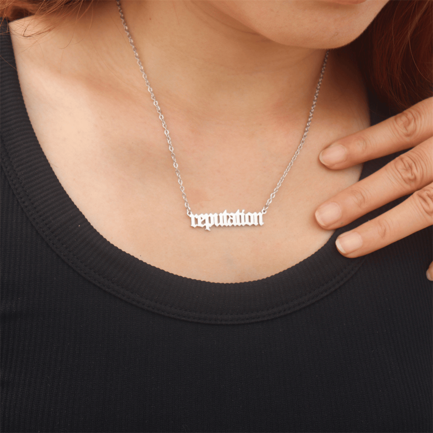 Taylor Swift Swiftie Eras Tour Reputation Necklace - Shoptown Boutique