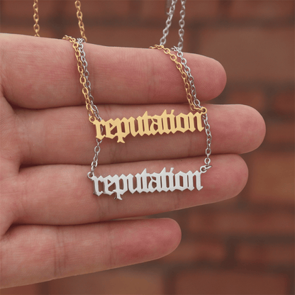 Taylor Swift Swiftie Eras Tour Reputation Necklace - Shoptown Boutique