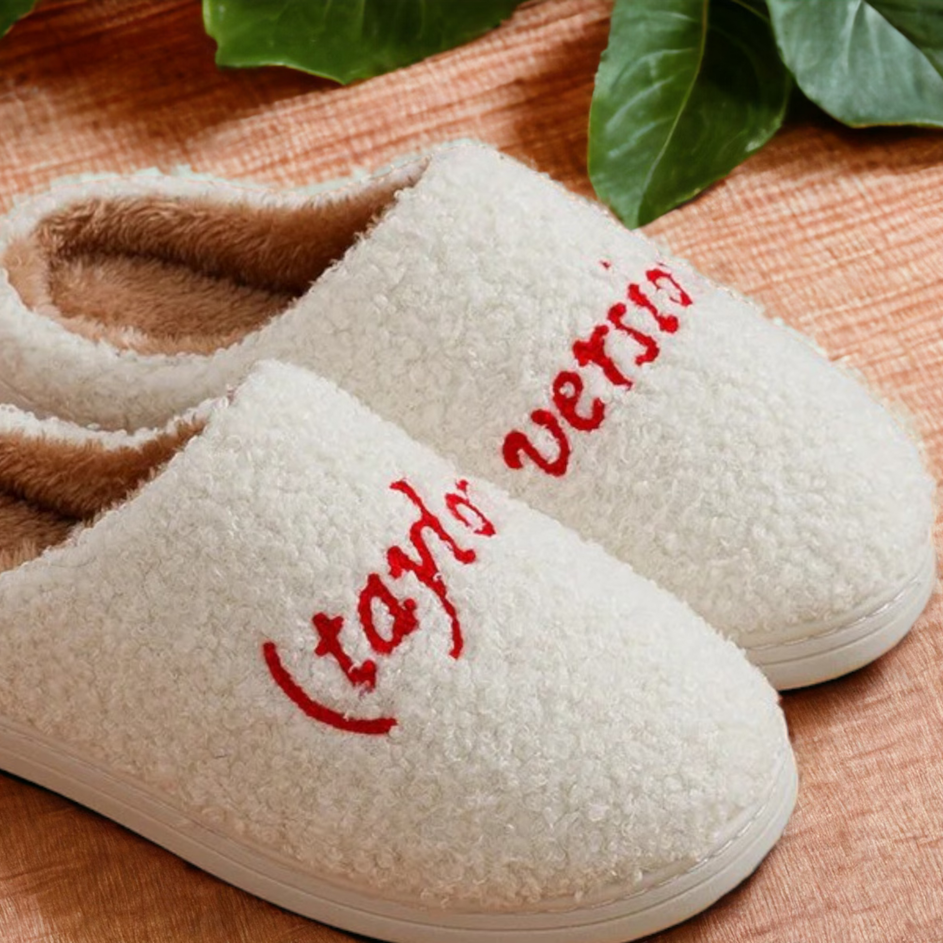 Taylors Version Slippers - Taylor Swift Slippers - Red