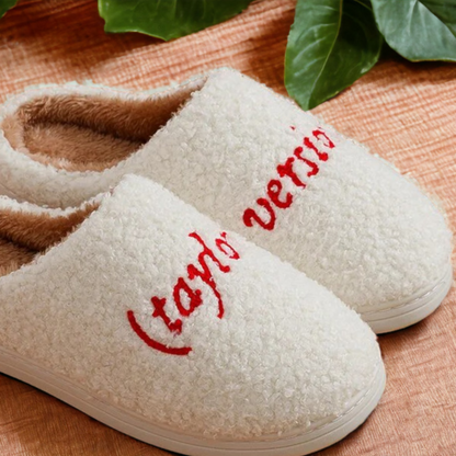 Taylor Swift Taylors Version Slippers - Shoptown Boutique