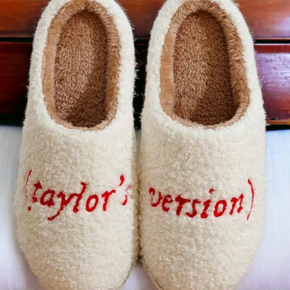 Taylor Swift Taylors Version Slippers - Shoptown Boutique