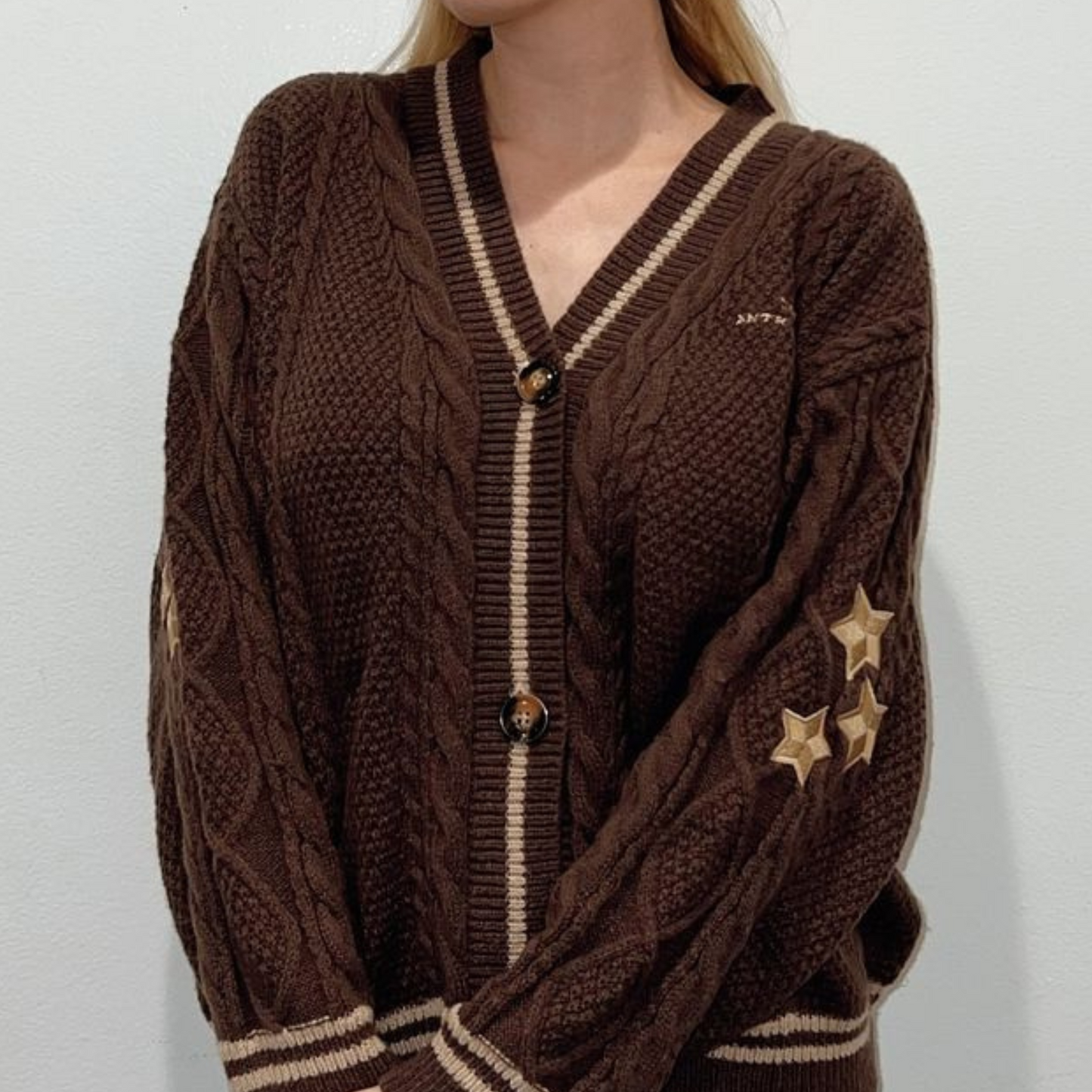 Taylor Swift Tortured Poets Department Brown The Anthology Cardigan - Shoptown Boutique