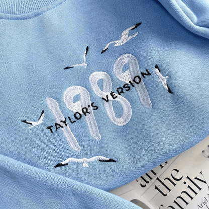 1989 Sweatshirt Taylors Version Embroidered Crewneck