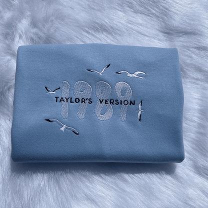 1989 Sweatshirt Taylors Version Embroidered Crewneck