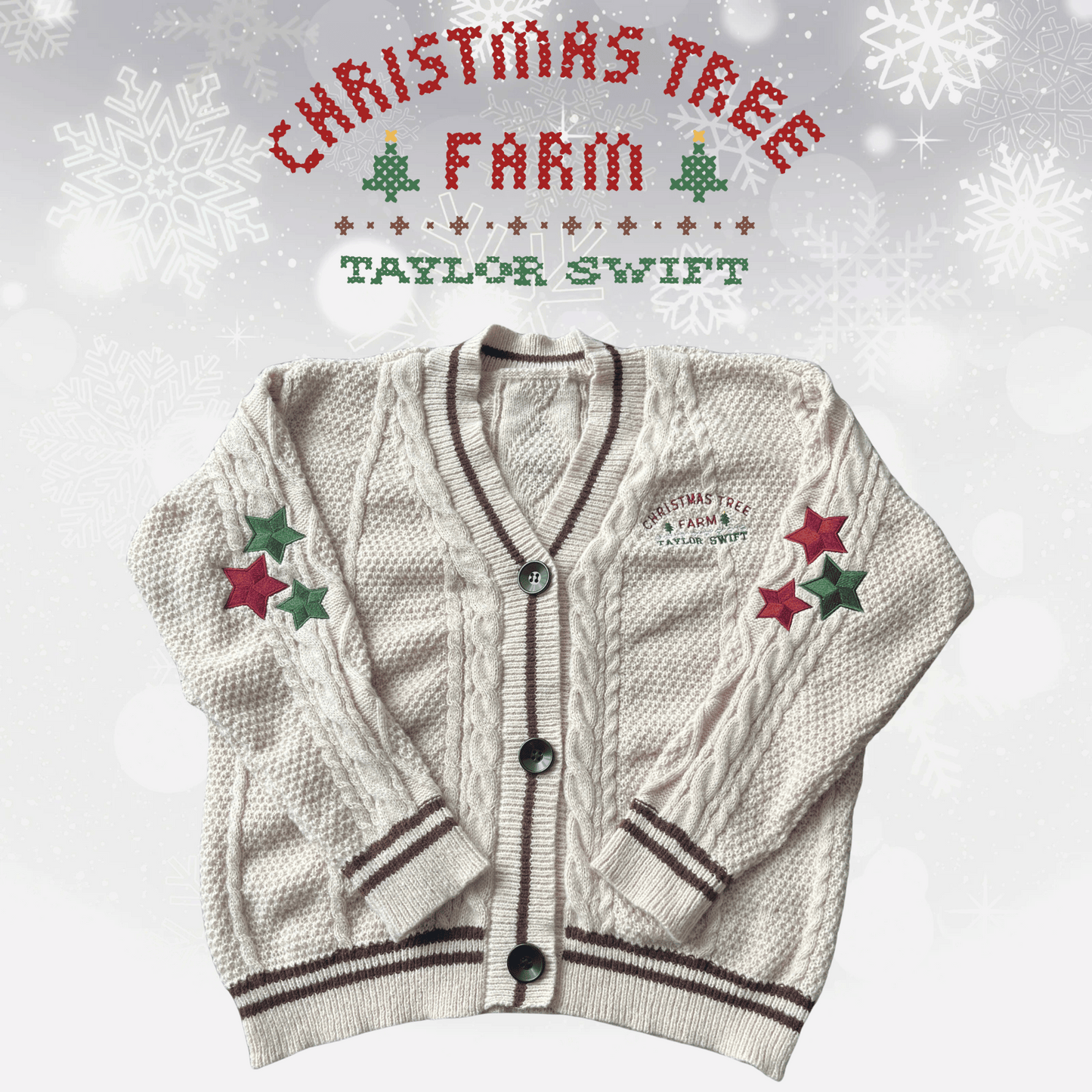 Taylor Swift Christmas Tree Farm Cardigan Taylors Version - Shoptown Boutique