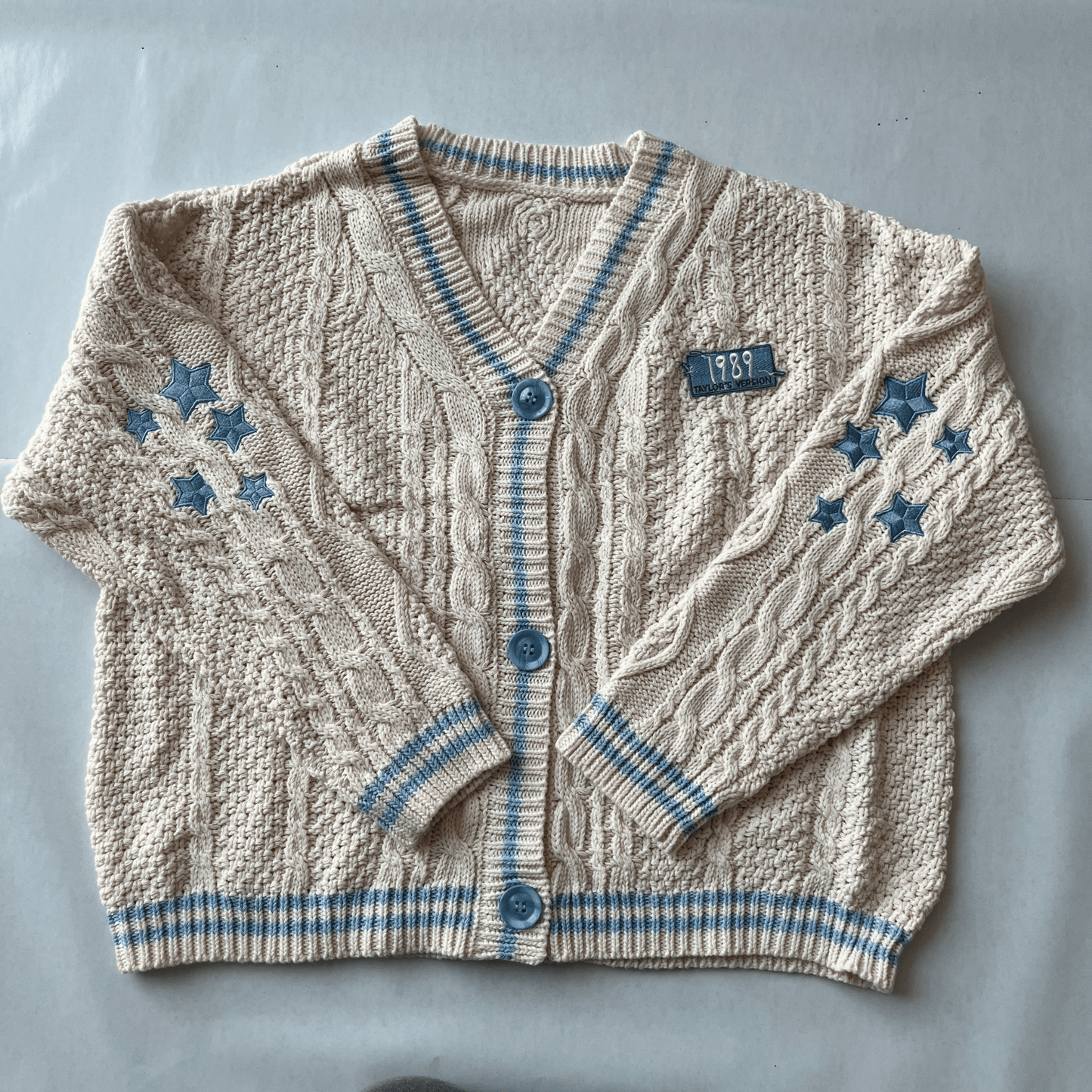 1989 Taylors Version Cardigan, Beige Cardigan Sweater