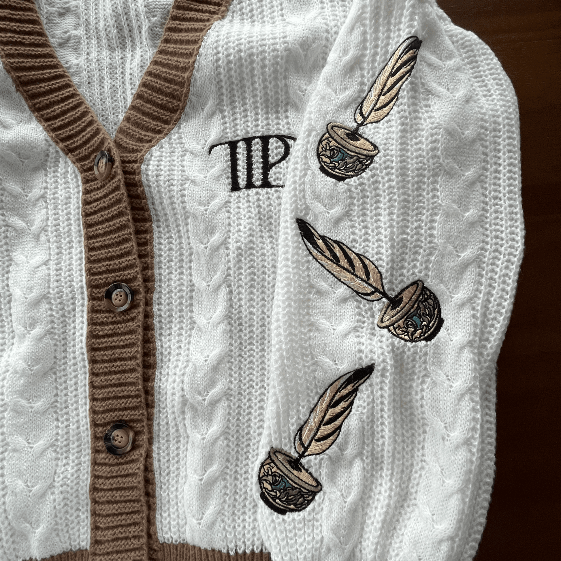 The Tortured Poets Department Cardigan - TTPD embroidered sweater