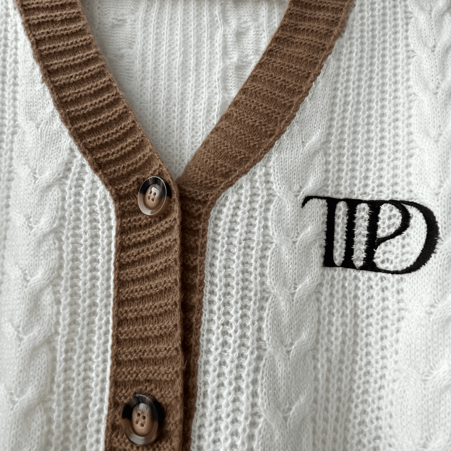 The Tortured Poets Department Cardigan - TTPD embroidered sweater