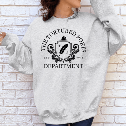 Taylor Swift Tortured Poets Department Est Sweatshirt - Swifties Crewneck - Shoptown Boutique