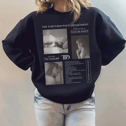 Taylor Swift Tortured Poets Department The Manuscript Sweatshirt - Shoptown Boutique