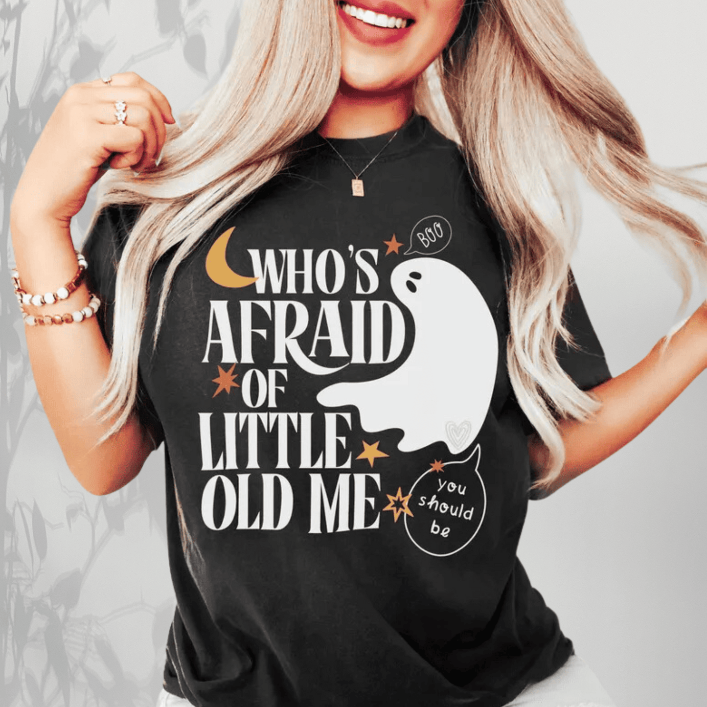 Who's Afraid of Little Old Me Shirt Black