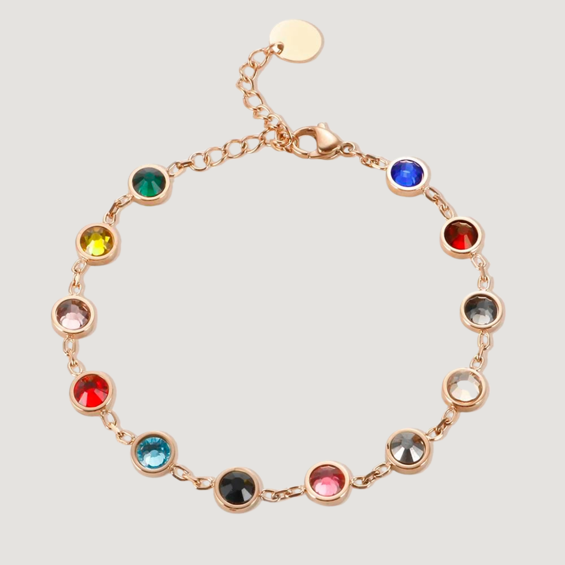 Stainless Steel Bejeweled Bracelet Taylor Swift - Rose Gold Color