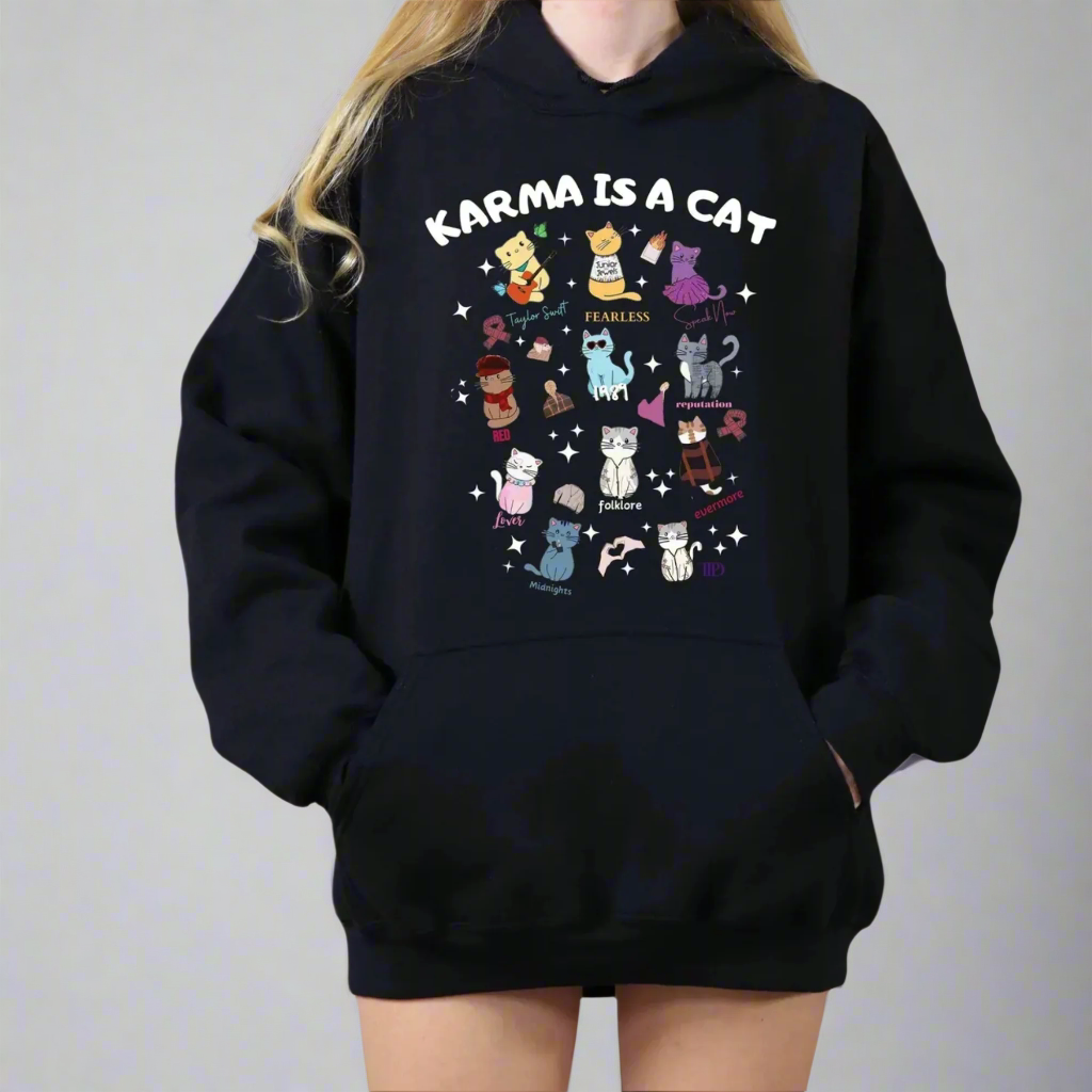 Karma is a Cat Swiftie Sweatshirt