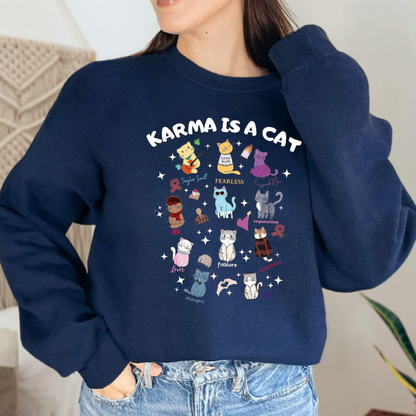 Karma is a Cat Swiftie Sweatshirt